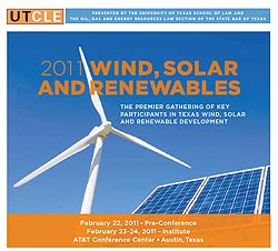 2011 University of Texas 2011 Wind, Solar, and Renewables Conference